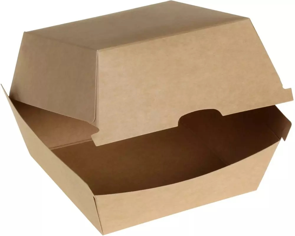 belesse nature Hamburger-Box Kraft braun 50 Stück