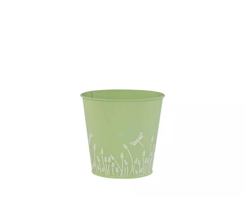 Dameco Übertopf Rund Grün/Weiss