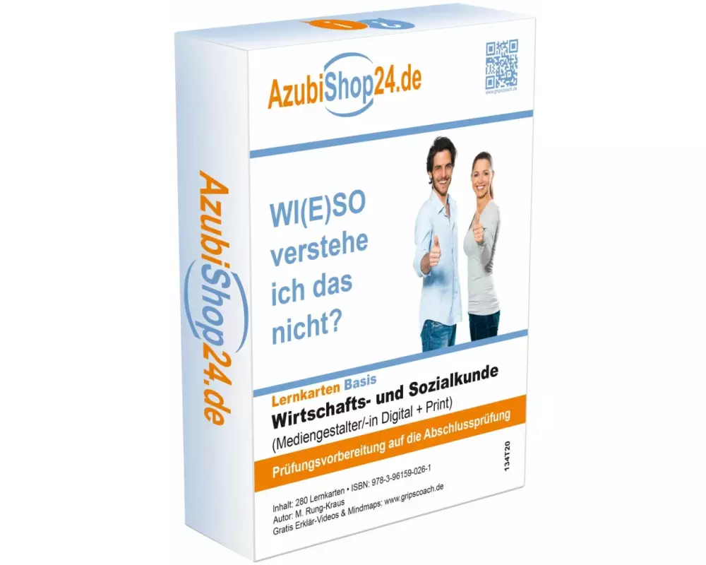 AzubiShop24.de Lernkarten Wirtschafts- und Sozialkunde (Mediengestalter Digital + Print). Prüfung Wiso