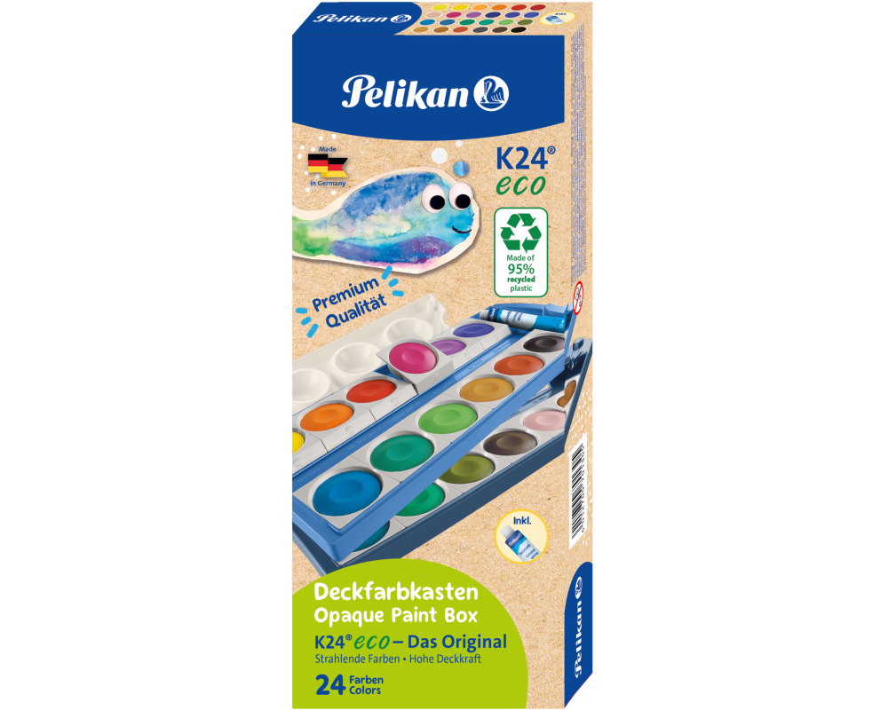 PELIKAN Farbkasten K24 eco 701303 blau 24 Farben
