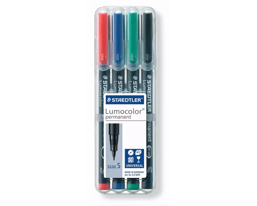Staedtler Folienstift Lumocolor 313 S 4er-Set, permanent