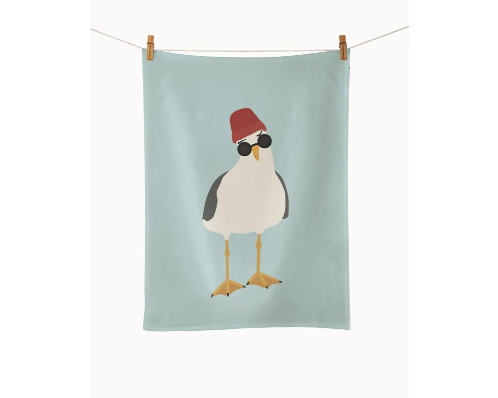Chic Mic Geschirrtuch Sea gull 50 x 70 cm, Mehrfarbig