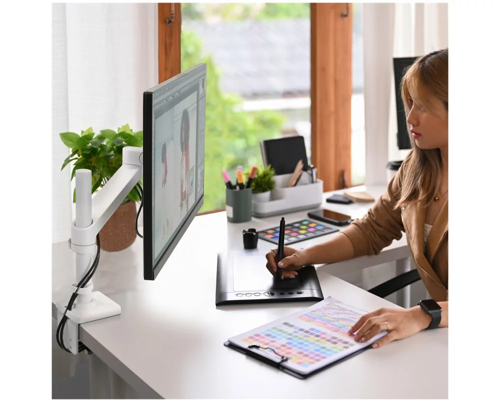 ERGOTRON NX Mount Arm up to 34 inch 8kg manually height adjustablewhite