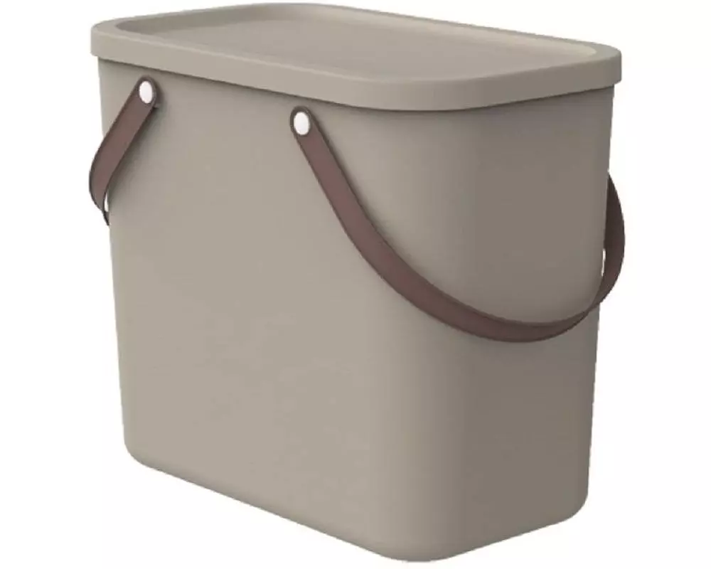 Rotho Aufbewahrungsbox Albula 25 l, Cappuccino