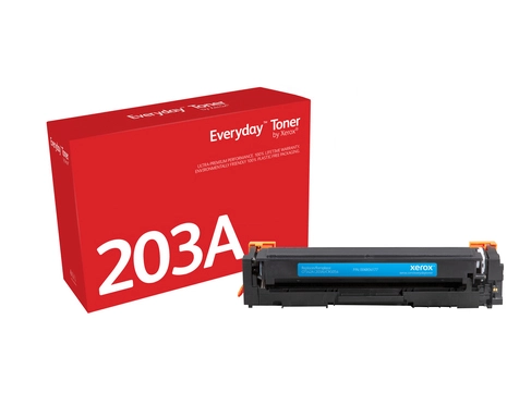 Everyday Cyan Toner by compatible with HP 203A (CF541A), Standard capacity. Black toner page yield: 1300 pages, Colour toner page yield: 1300 pages, Printing colours: Cyan, Quantity per pack: 1 pc(s)