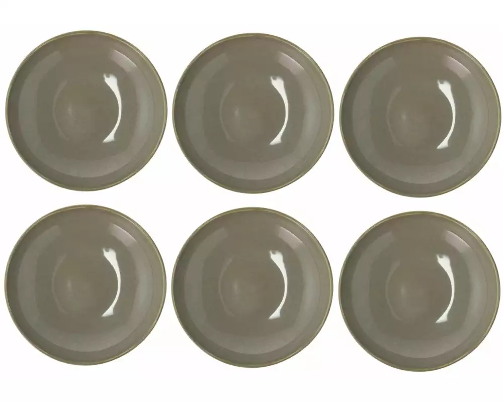 Villa Collection Suppen- & Pastateller Shoku Ø 21 cm, 6 Stück, Braun