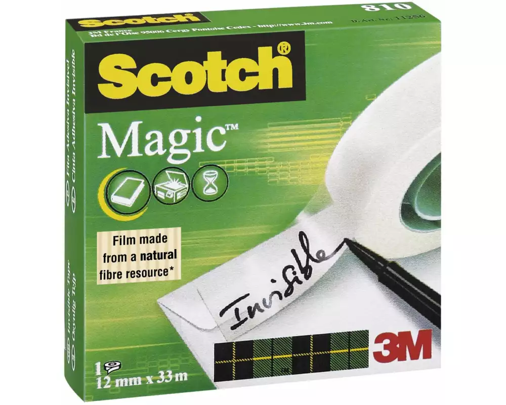 Scotch Klebeband Magic 12 mm x 33 m, Transparent