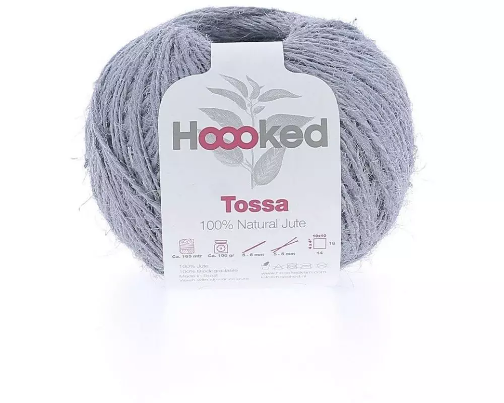 Hoooked Wolle Natur-Jute Tossa Cinnamon Taupe