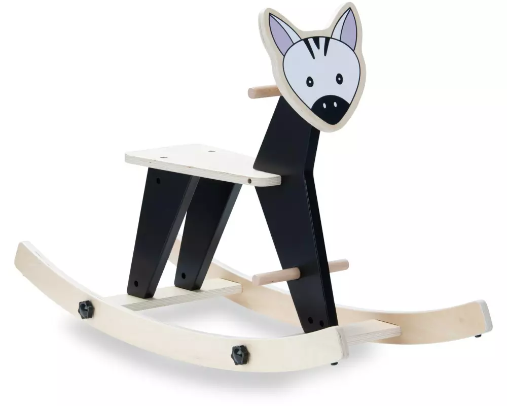 Hauck Schaukeltier Rock N Swing Zebra Nature/Schwarz/Weiss