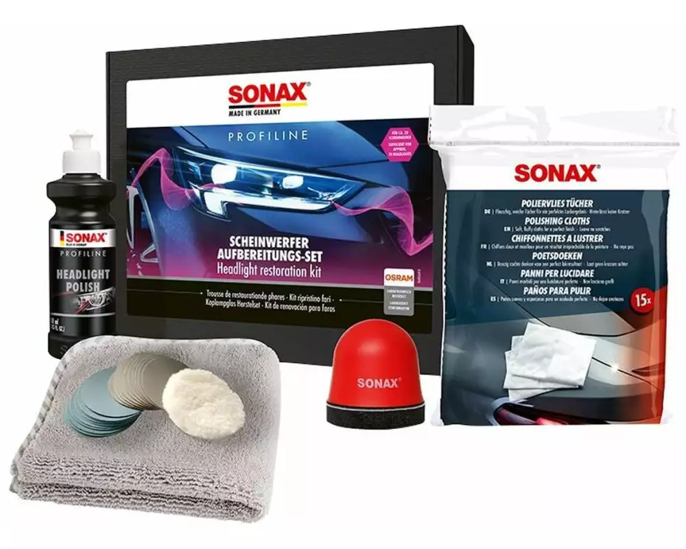 Sonax Scheinwerfer Aufbereitung-Set 300 ml