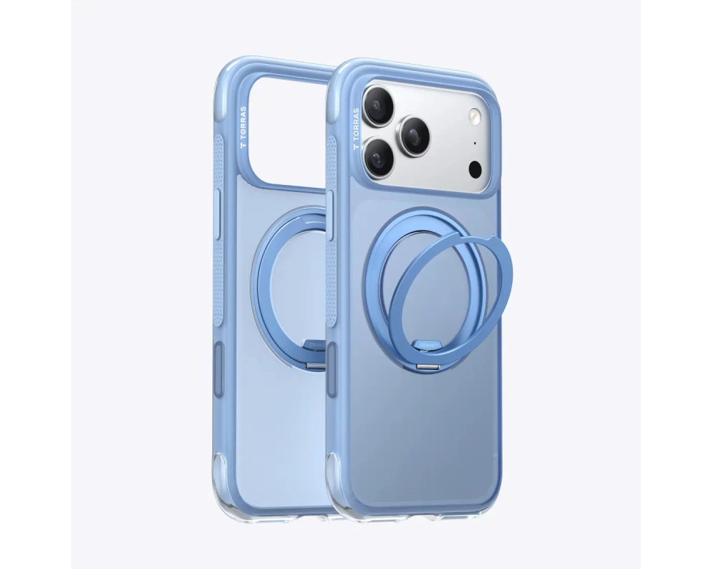 Torras Ostand O3 Air Schutzhülle, iPhone 17 pro Max, blau