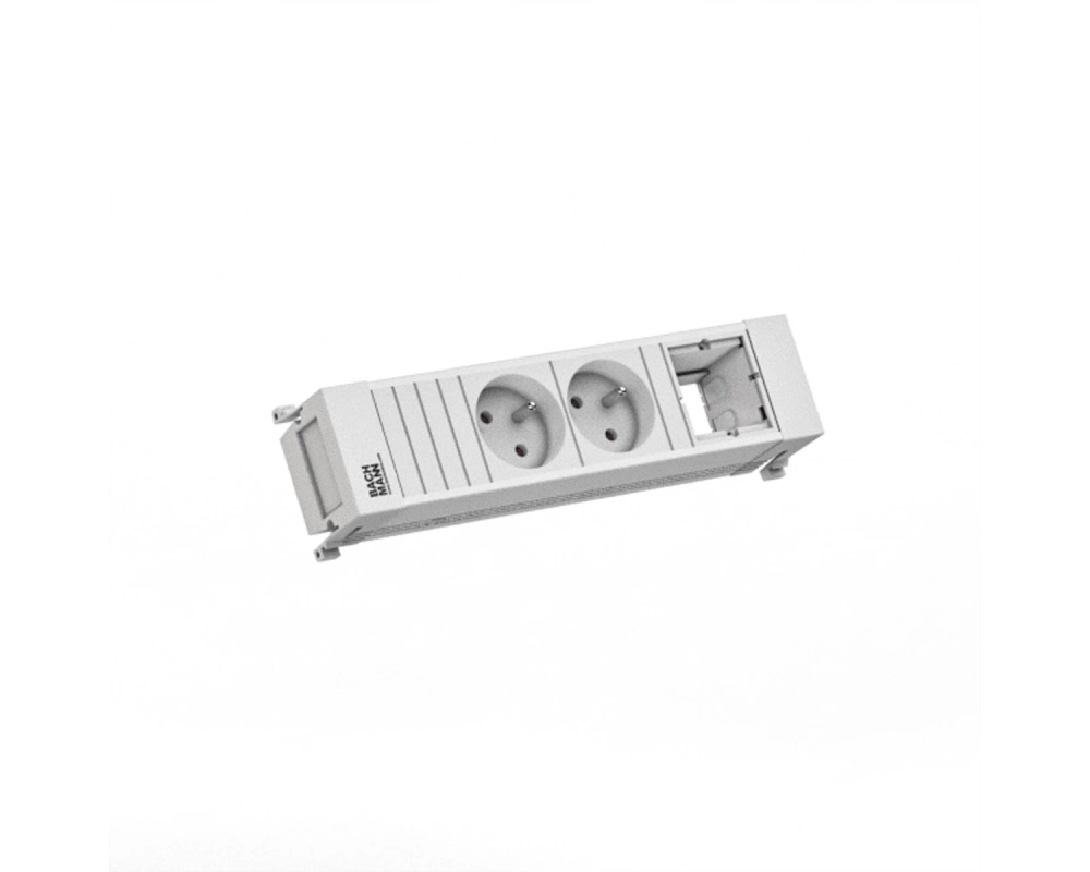 BACHMANN POWER FRAME 2xUTE 1xCM 0,2m GST18 RAL9010