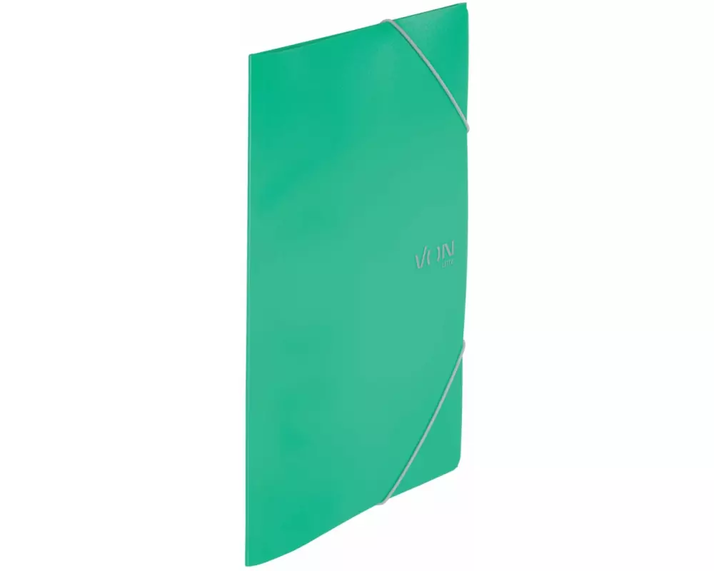 VON Gummibandmappe A4, Grün, 5 Stück