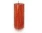 balthasar Zylinderkerze Bark 14 cm x 6 cm, Orange, 1 Stück