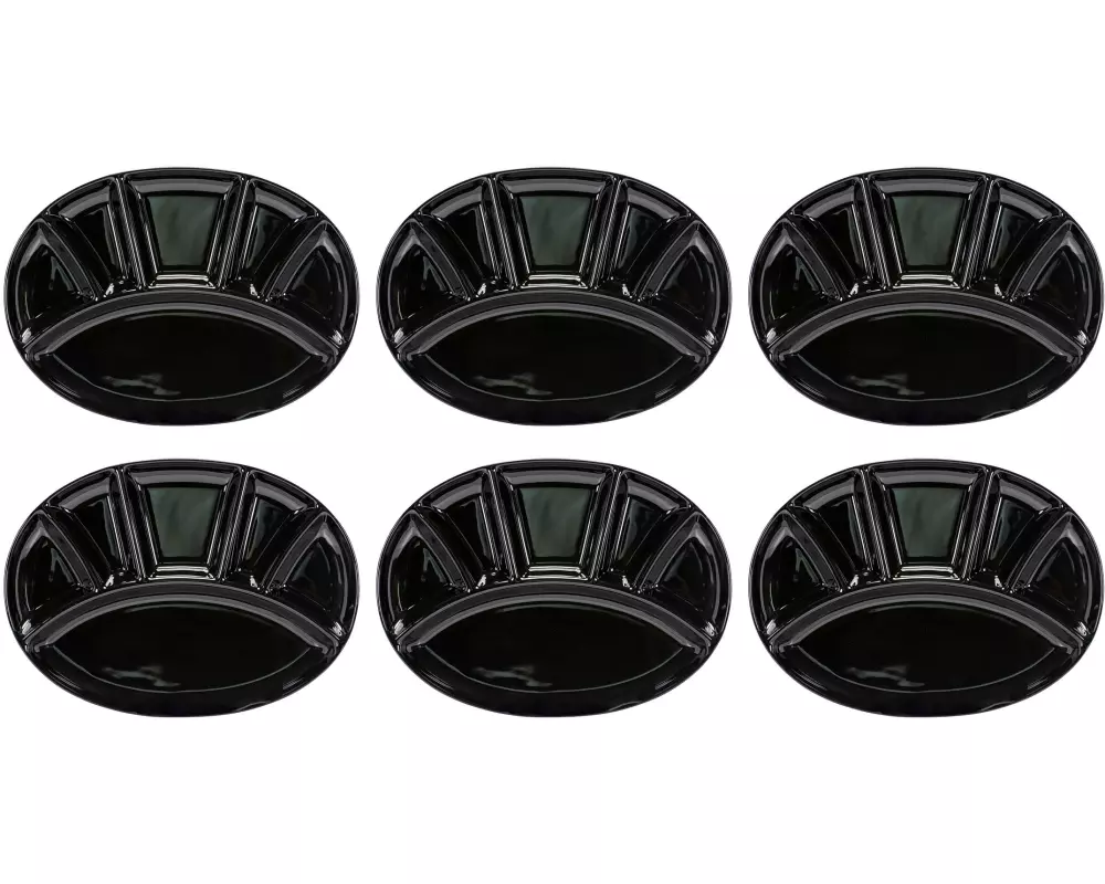Kadastar Fondue-Teller oval Schwarz