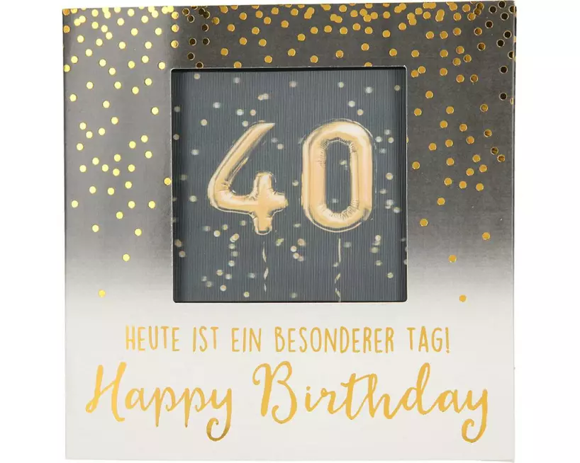 Depesche Musikkarte mit Licht 40 Heute ist ein besonderer Tag!