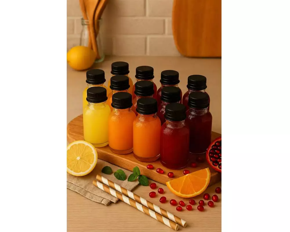 Hermia Set aus Glasflaschen 30 ml, 12 Stück