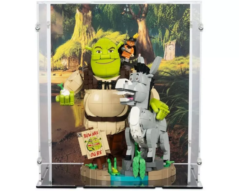 iDisplayit Acryl-Display für LEGO 72423 Shrek Esel Kater