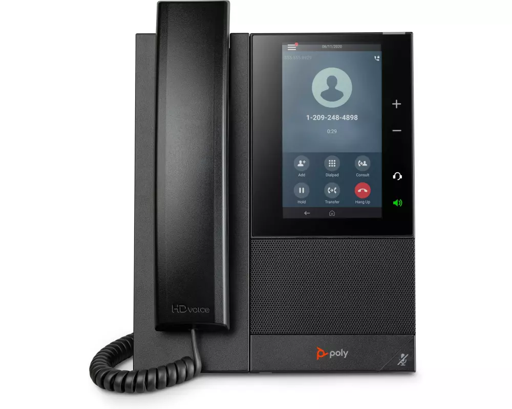 Poly Tischtelefon CCX 505 SIP Schwarz