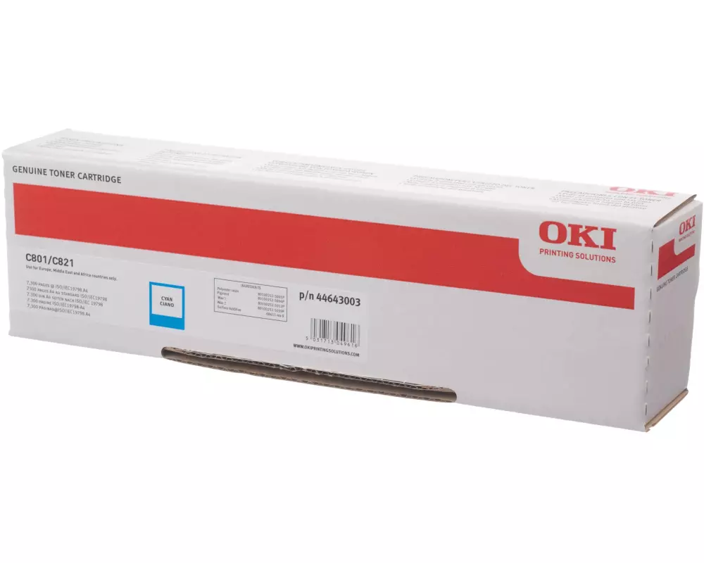 OKI Toner 44643003 Cyan