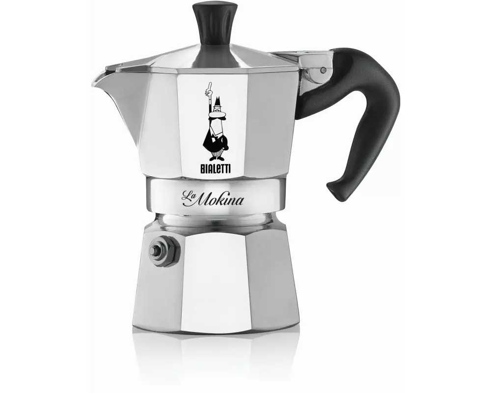 Bialetti Espressokocher La Mokina 0.5 Tassen, Silber