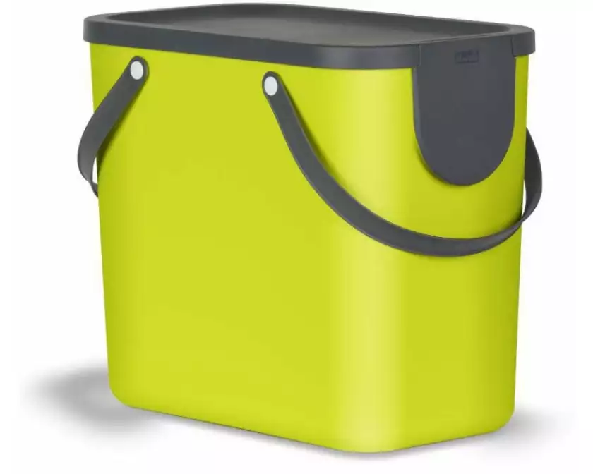 Rotho Recyclingbehälter Albula 25 l, Lime Grün