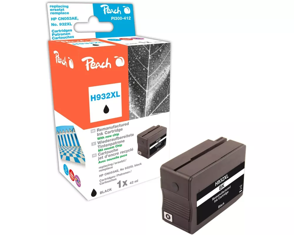 Peach Tinte HP Nr. 932XL (CN053AE) Black