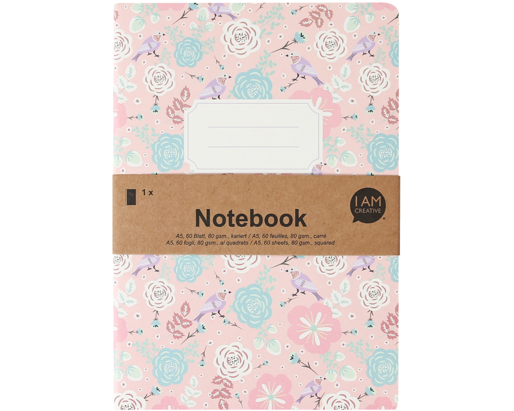 I AM CREATIVE Notizbuch A5 MAA4005.44 rosa 60 Seiten