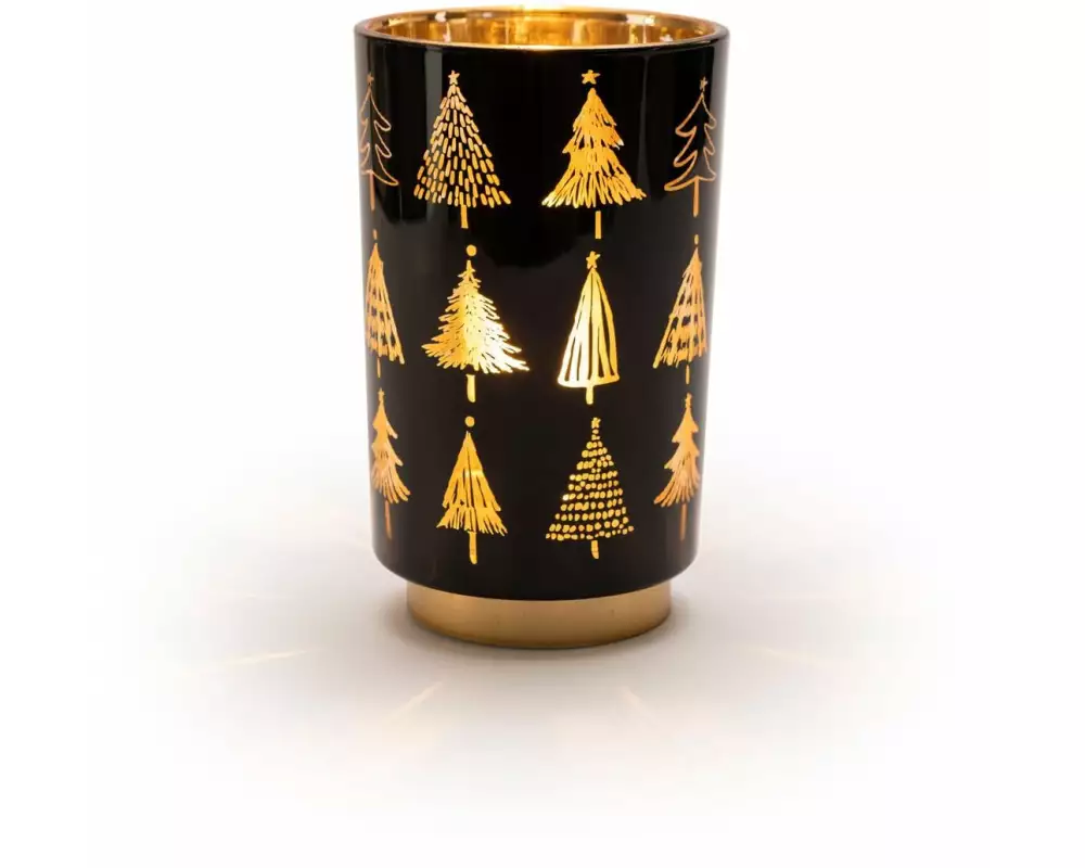 STT Laterne, Baum, M, 20 cm, Schwarz