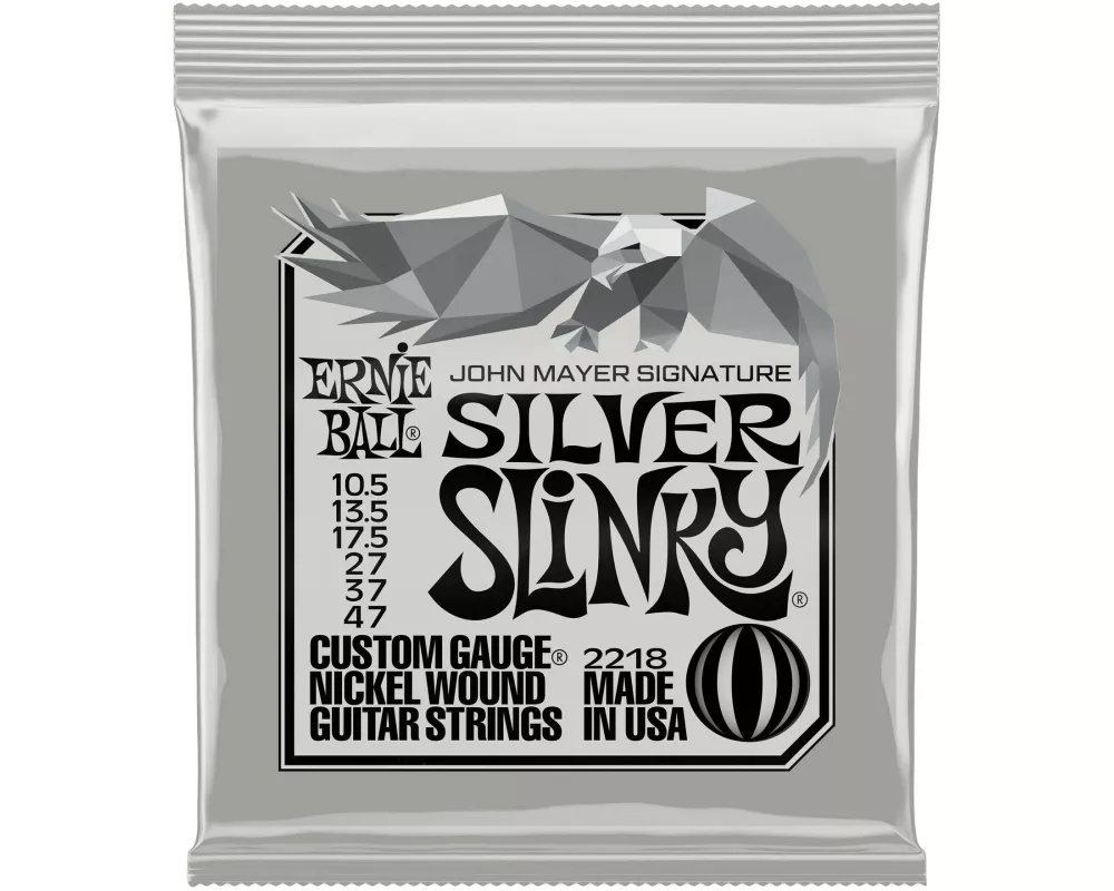 Ernie Ball John Mayer Silver Slinky vernickelter Stahl 10.5 - 47