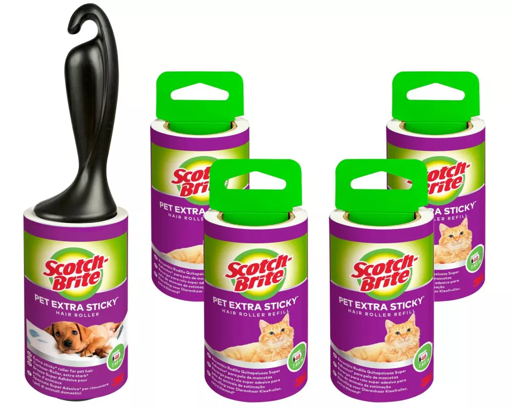 Scotch-Brite Kleiderroller Scotch-Brite Pet Extra Sticky 48 Blatt