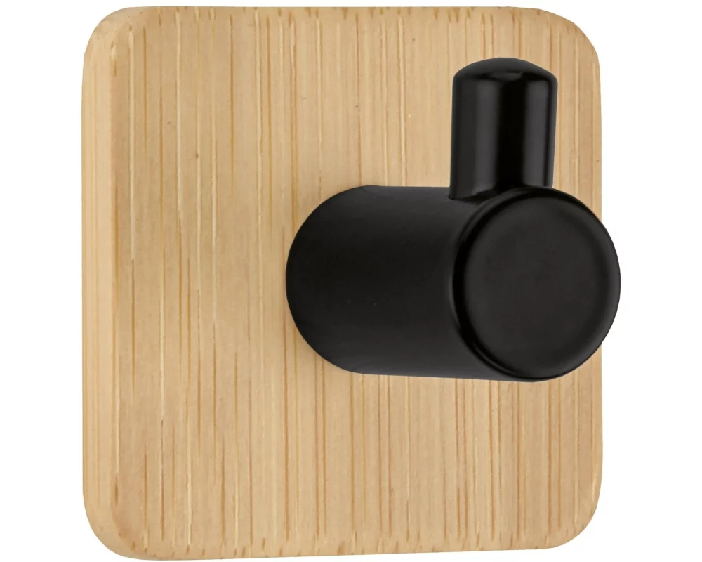 Kleine Wolke Wandgarderobe Bamboo Pin Hook One 4.5 cm x 4.5 cm, Beige