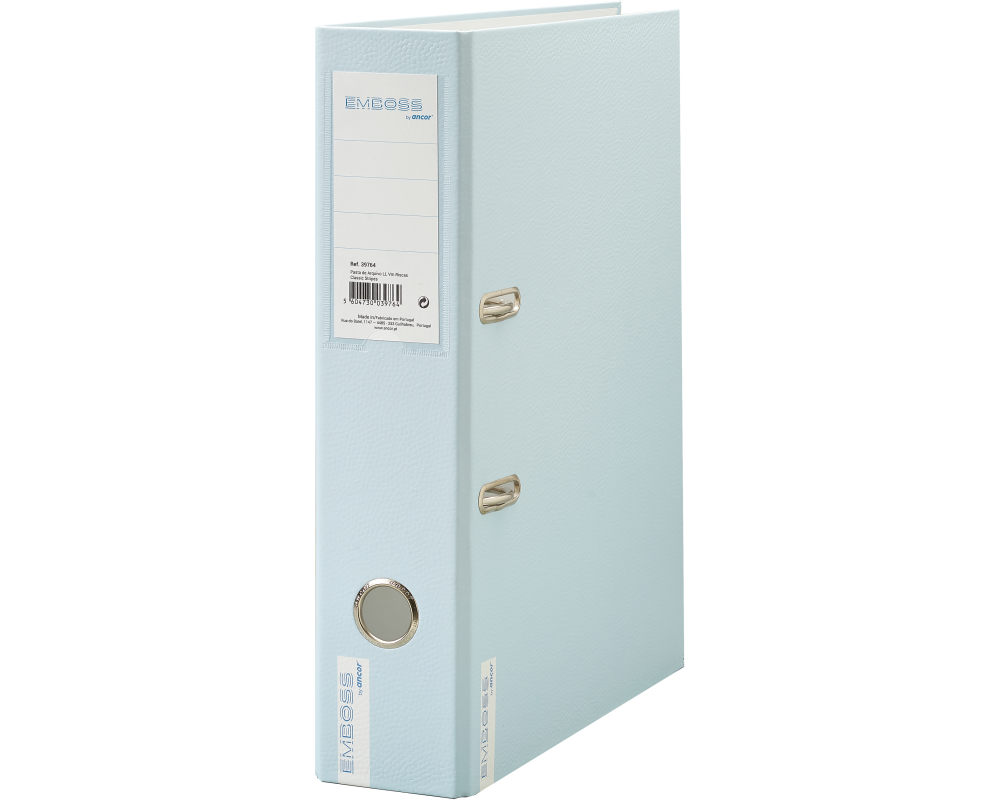 ANCOR Ordner 8cm Emboss 84788 blau A4