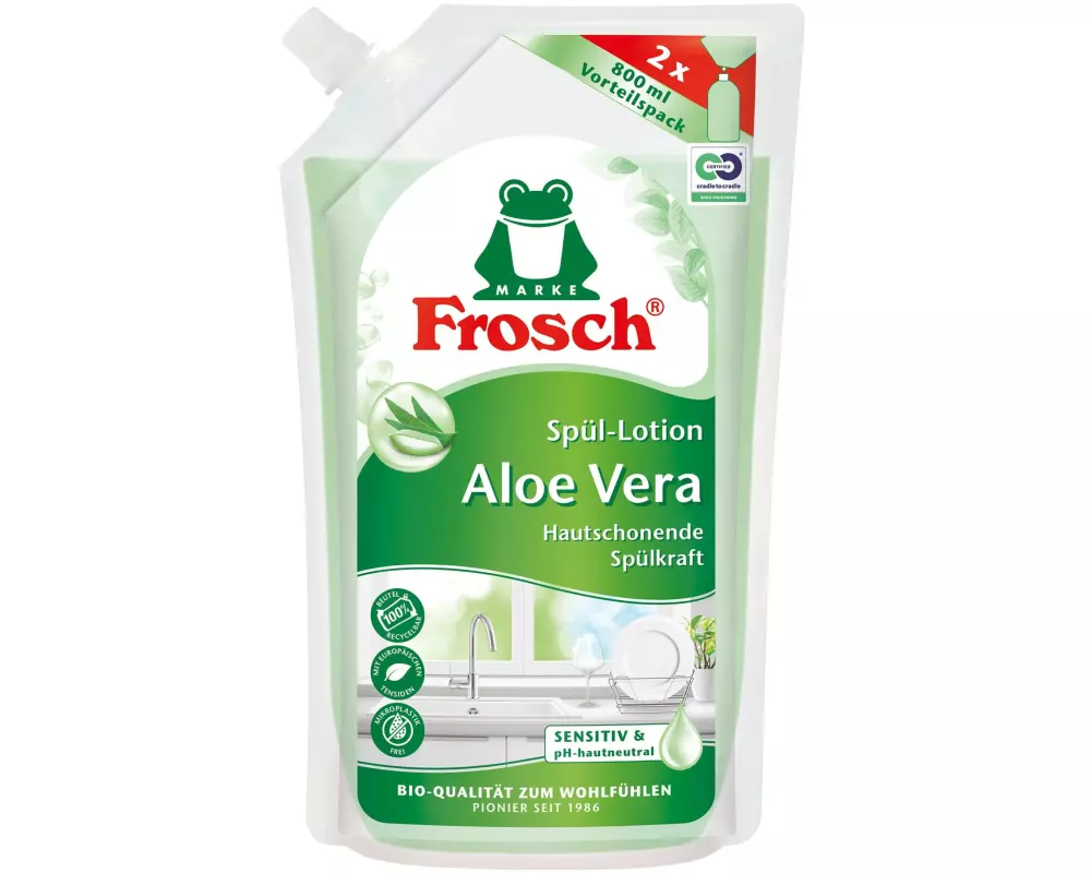 Frosch Handspülmittel Aloe Vera Spül-Lotion Nachfüllbeutel 800 ml