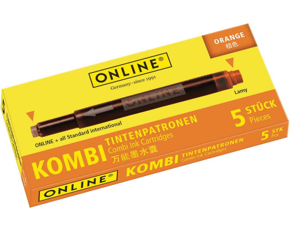 ONLINE Tintenpatronen Kombi 17174/12 Orange 5 Stück