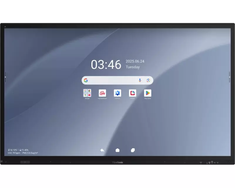 Viewsonic IFP7563-1C Interaktives Whiteboard 190,5 cm (75") 3840 x 2160 Pixel Touchscreen Schwarz