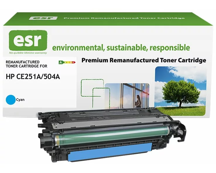 ESR Toner cartridge compatible with HP CE251A/Canon 2643B002 cyan remanufactured 7.000 pages