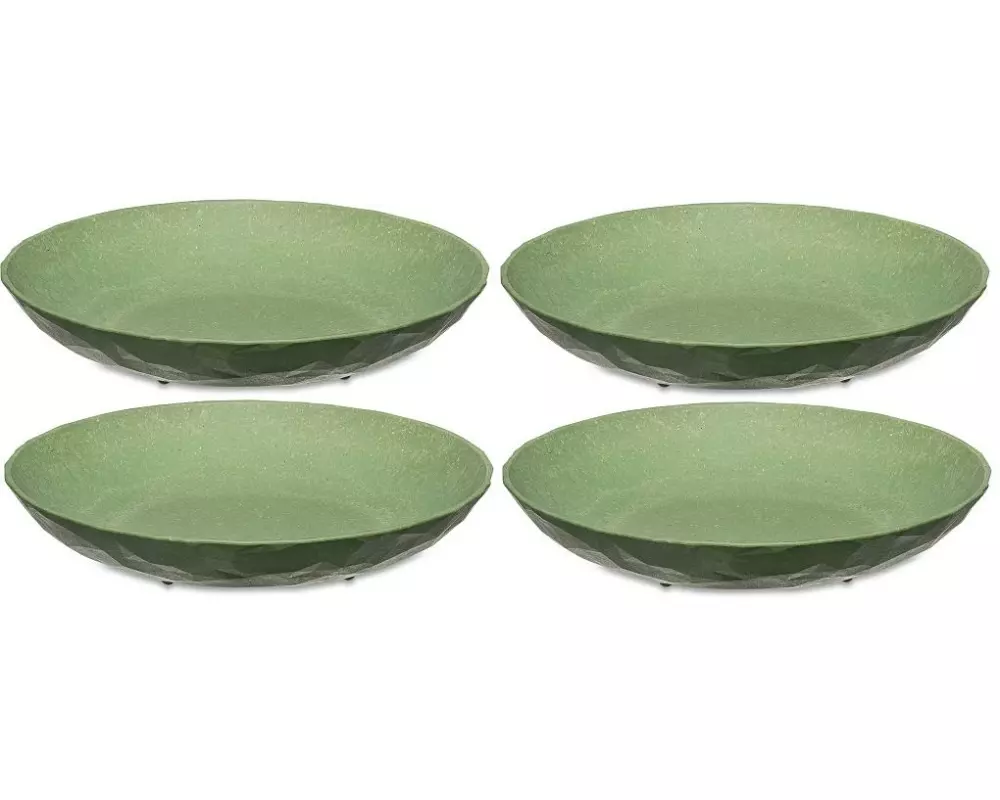 Koziol Suppen- & Pastateller Club 4 Stück, Grün