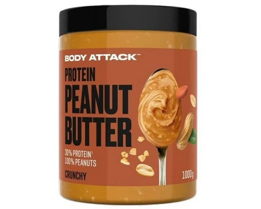 Body Attack Peanut Butter Erdnussbutter/Crunch, 1 x 1000 g