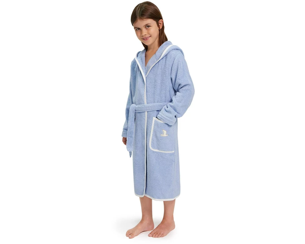 Möve Kinderbademantel Soft Hug Grösse 104, Aqua