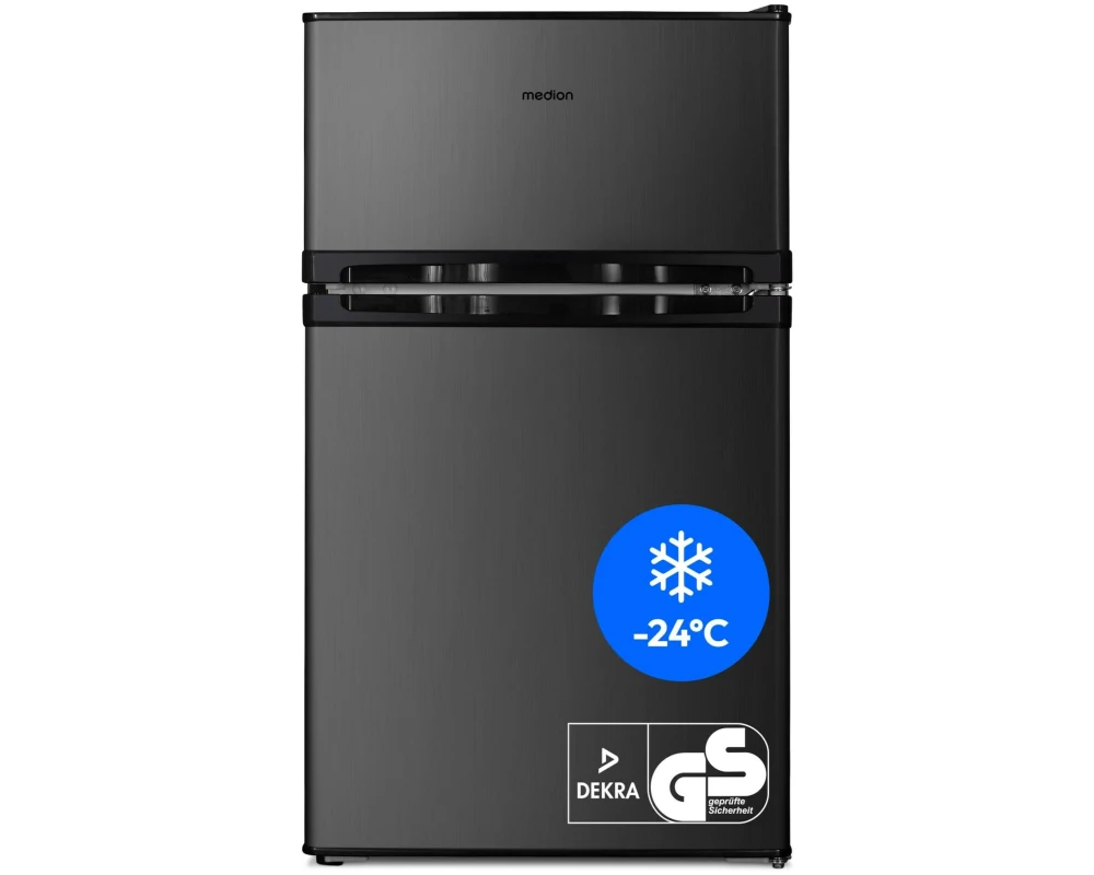 Medion Life Mini Kühl-Gefrierkombination MD 37689 Grau