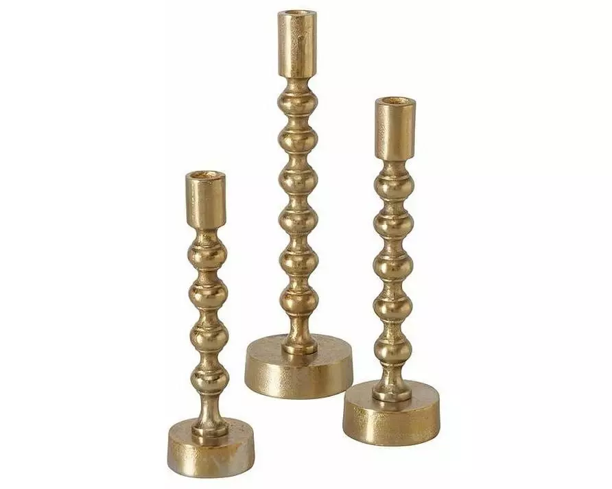 Boltze Kerzenhalter Klisko 3 Stück, Gold