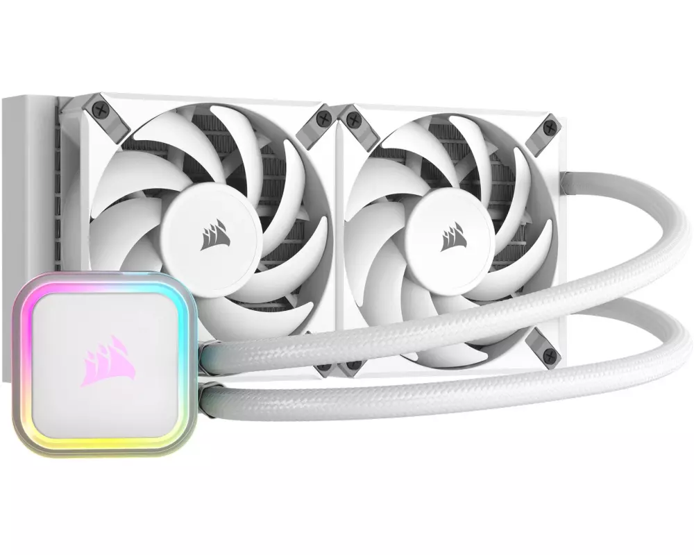 Corsair Wasserkühlung iCUE H100i RGB ELITE Weiss