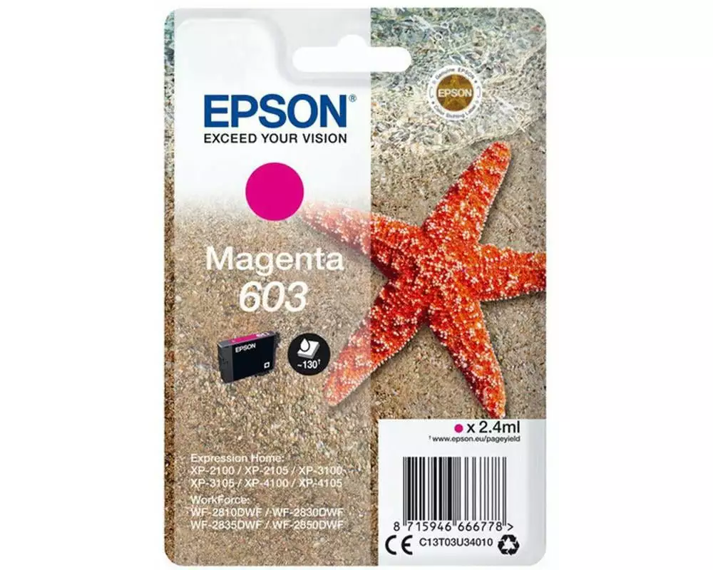 Epson Tinte 603 / C13T03U34010 Magenta