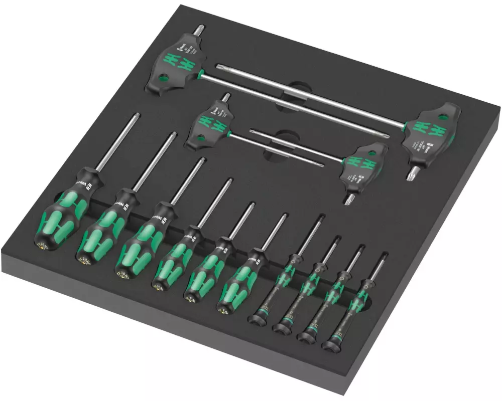 Wera Schraubendreher-Satz Torx HF 9714 Schaumstoffeinlage, 14-tlg