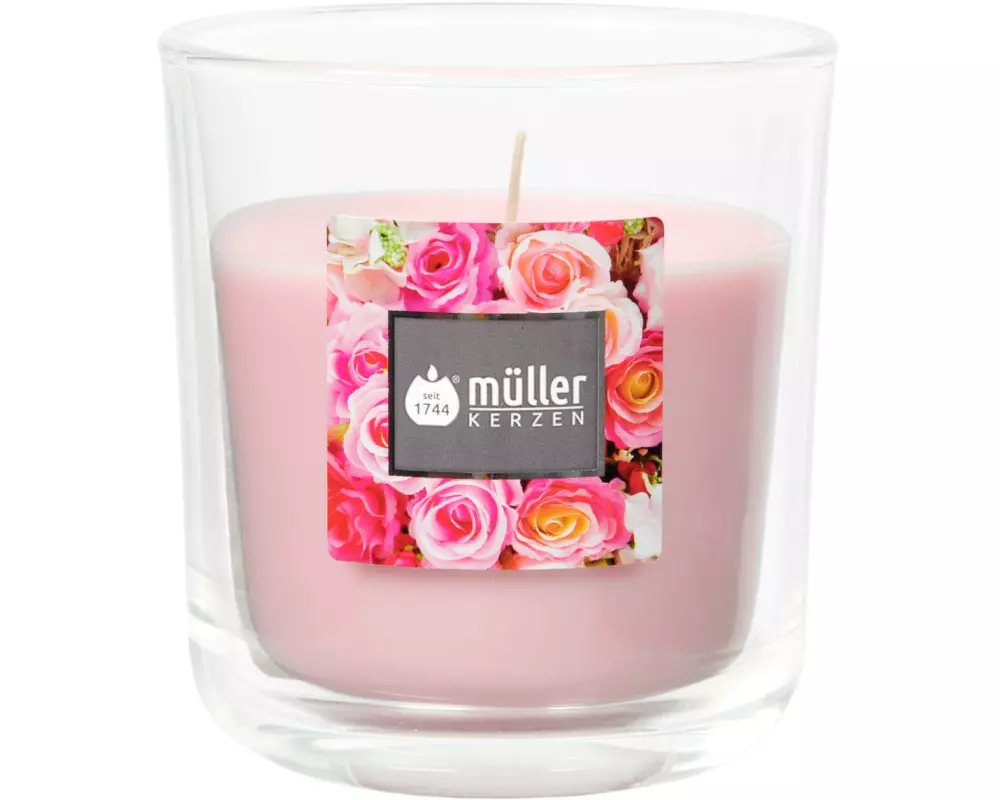 müller Kerzen Duftkerze English Rose 8.8 x 8 cm