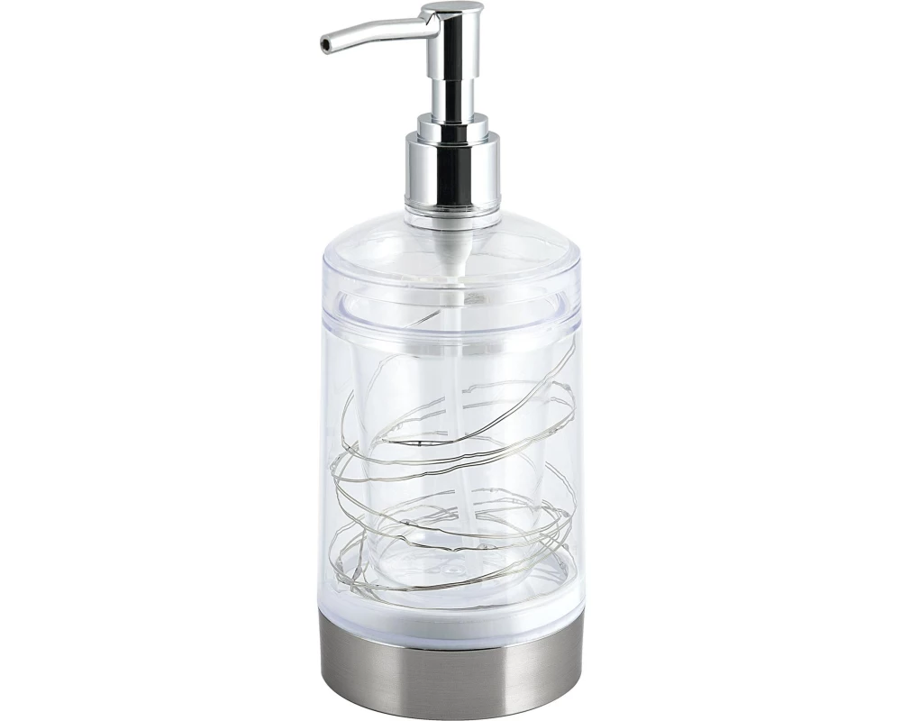diaqua Seifenspender mit LED 240 ml, Silber