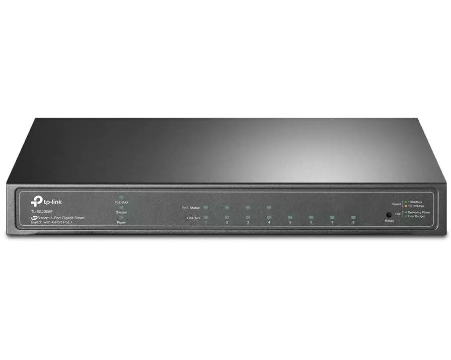 TP-Link PoE+ Switch Managed Switch 8 x 1G SG2008P 8 Port