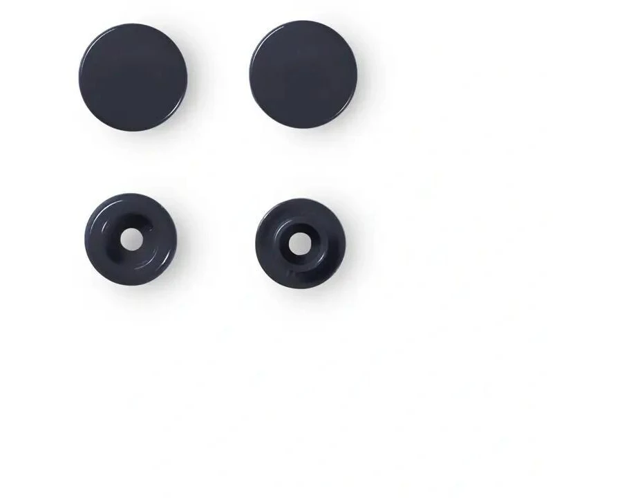 Prym Druckknöpfe Color Snaps Grau, Ø 12,4 mm, 30 Stück