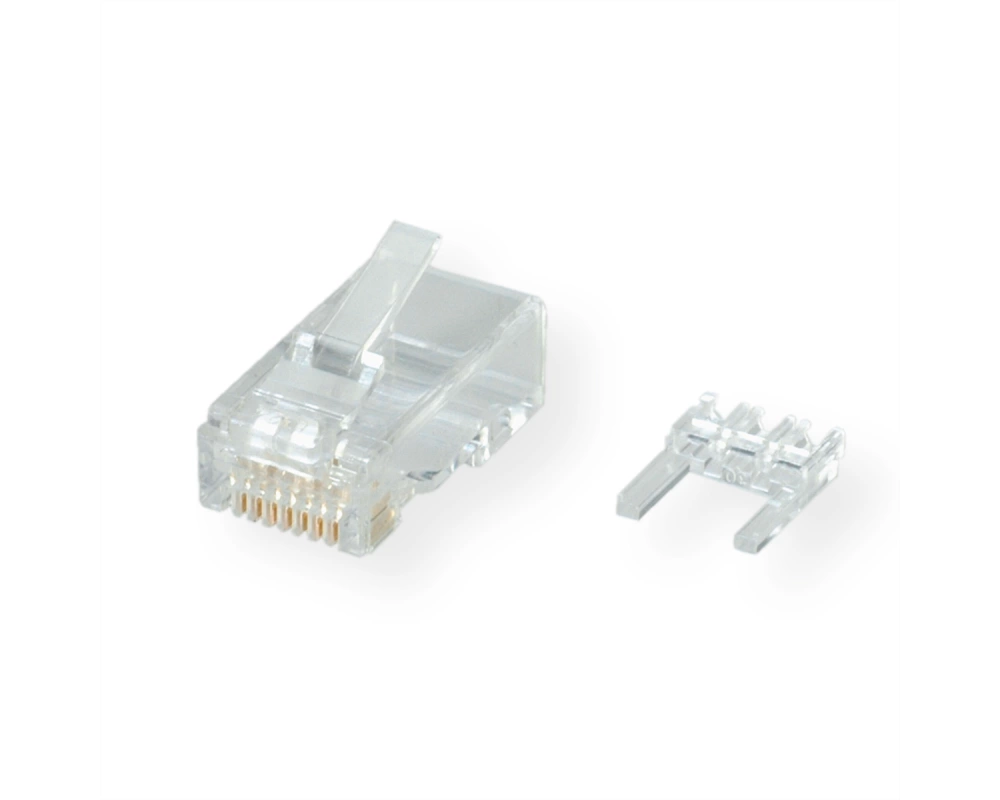 ROLINE Modular Plug ungeschirmt, Cat.6 (Class E), für Massivdraht, 10 Stck